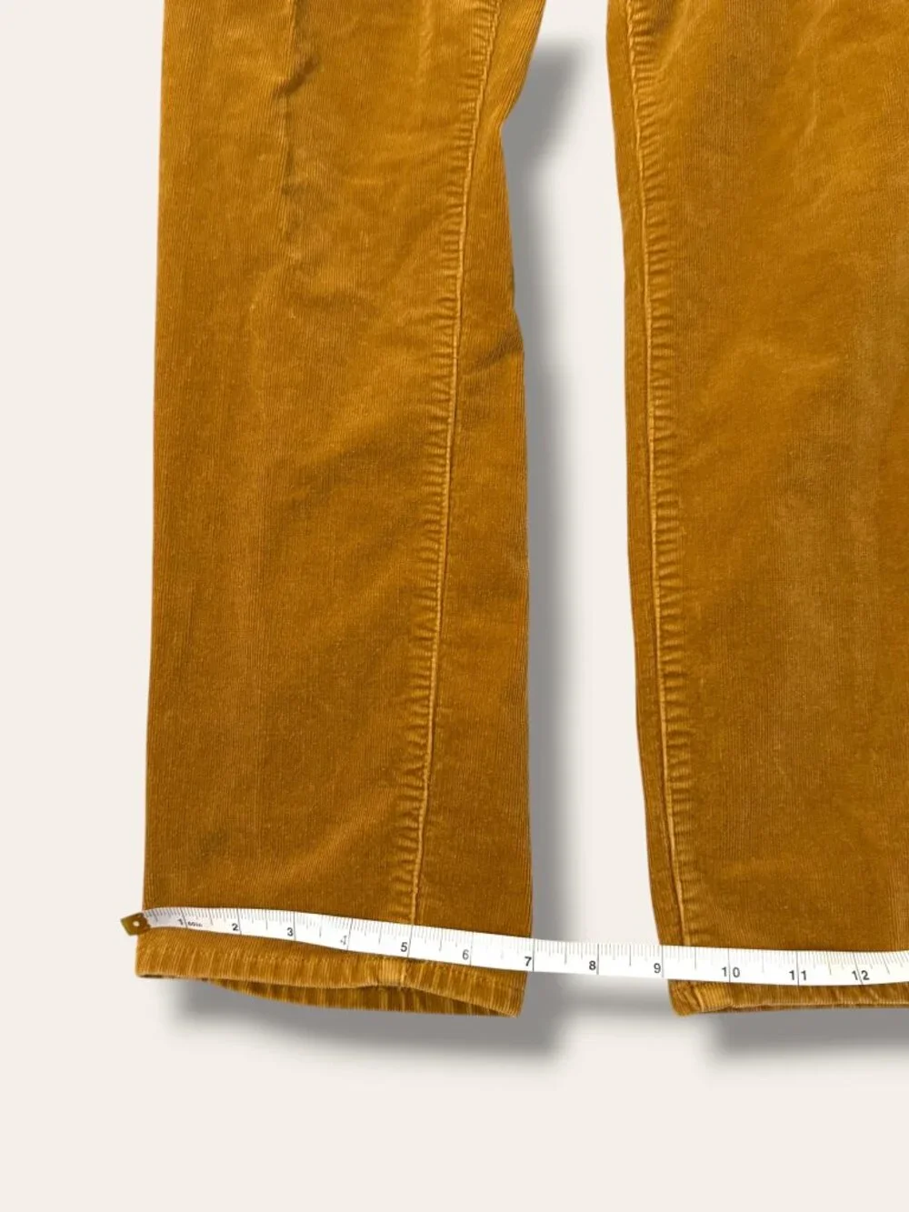 Talbots Pants Womens 10P Corduroy Straight Leg Petite Mustard Brown Classic - Picture 8 of 10